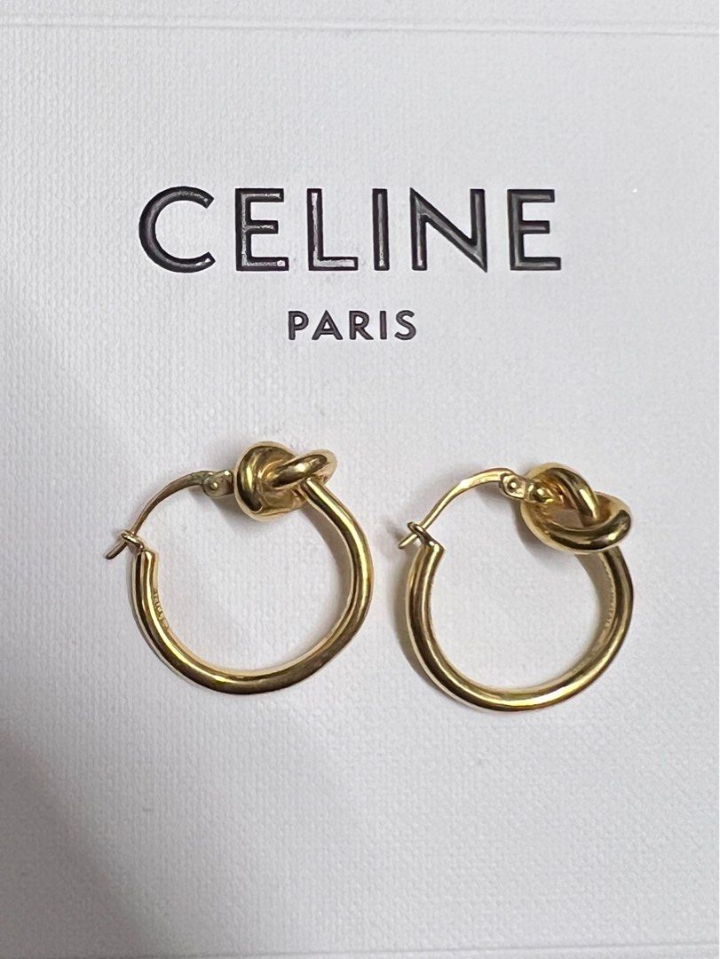 Celine earrings knot hot sale