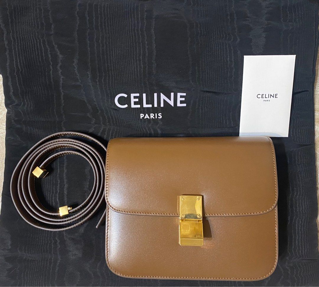 Celine Teen Classic Bag Unboxing  Box Calfskin Camel + Mod Shots 