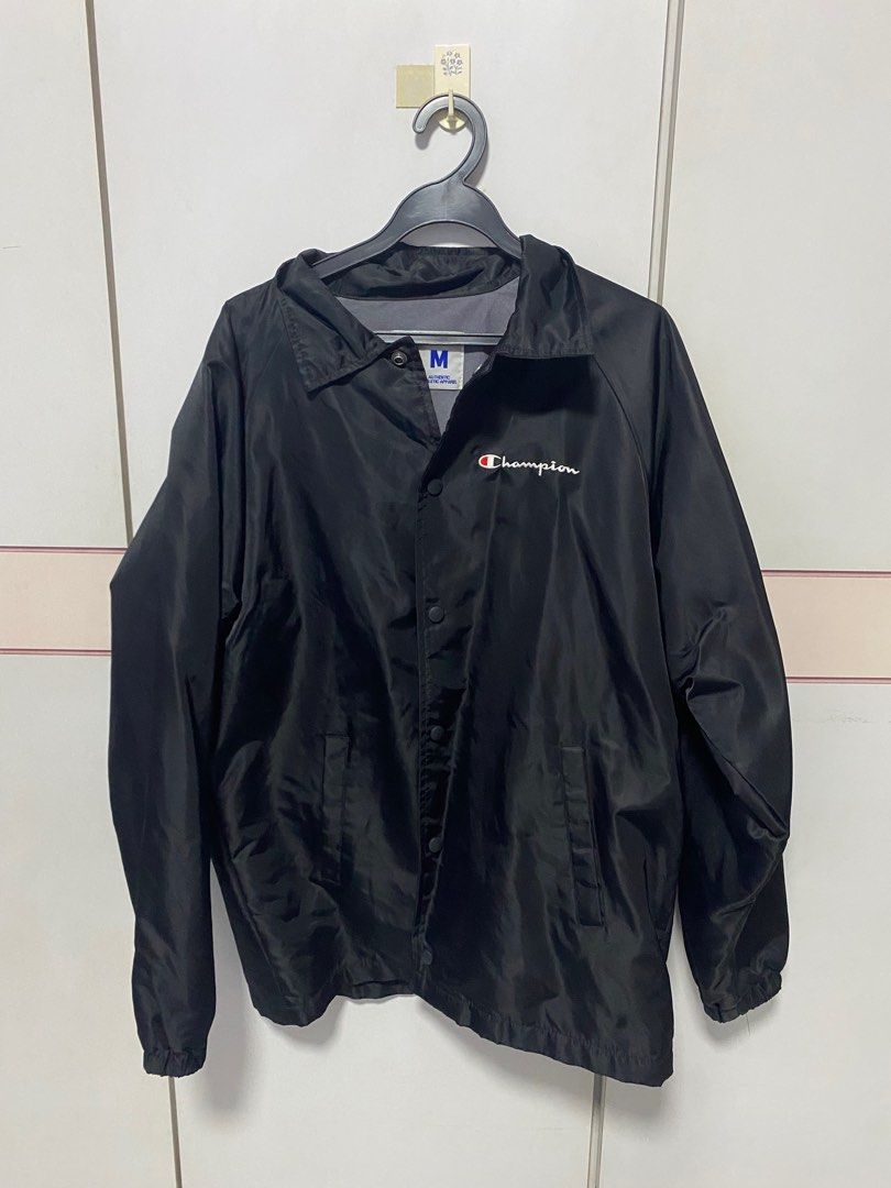 All black champion windbreaker outlet