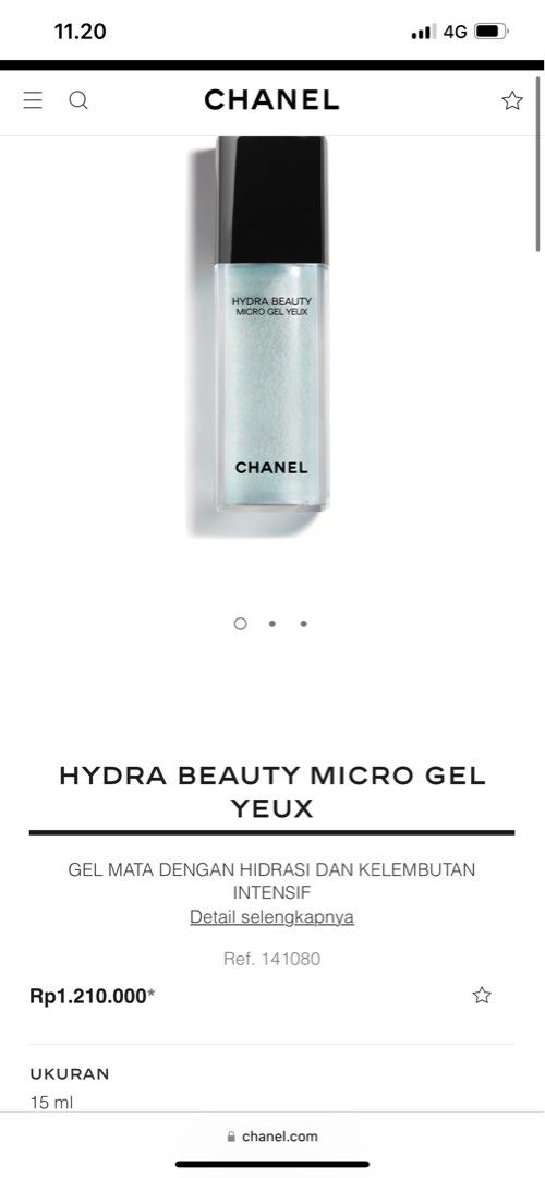 CHANEL Hydra Beauty Micro Gel Yeux Fullsize 15ml - Hydration Eye Cream Gel