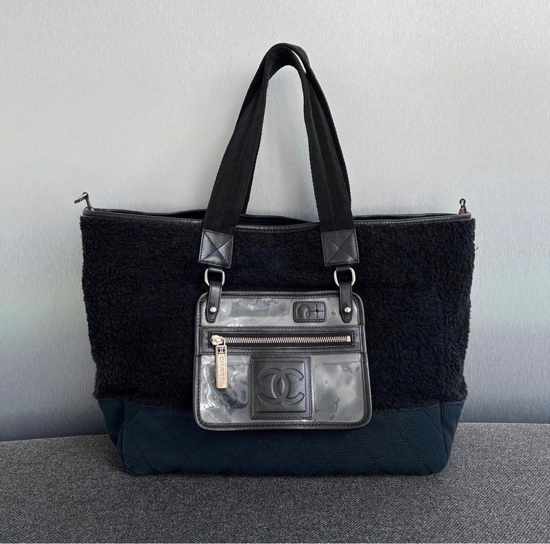 Chanel Terry Cloth Tote, Luxury, Bags & Wallets on Carousell