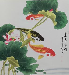 Chinese art painting and calligraphy 朱柳莉权威国礼画家曾多次在全国各大展中获金奖,银奖,优秀奖, 提名奖等等.她的画具有收藏 投资 保值 增值 Her paintings have collection, investment, value preservation and appreciation