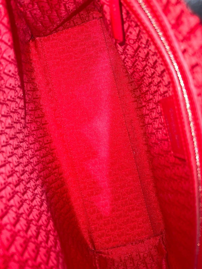 Lady Dior Micro Bag Scarlet Red Cannage Lambskin