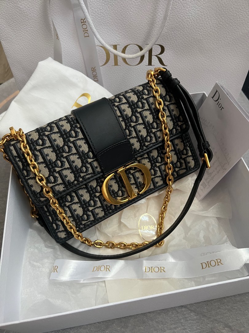 Dior oblique hotsell chain bag