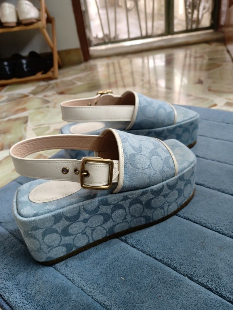 Coach store blue sandals