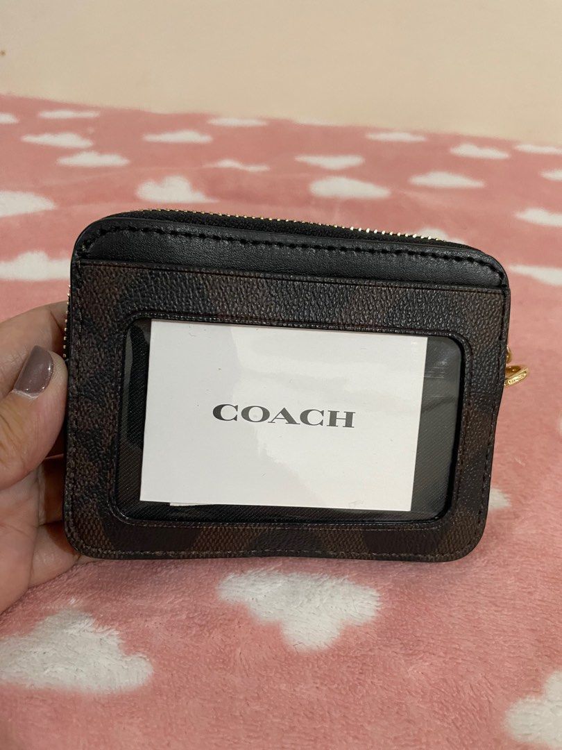 Coach Card Wallet with Chain on Carousell