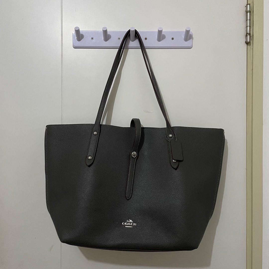 Coach Market Tote Bag Original, Fesyen Wanita, Tas & Dompet di Carousell