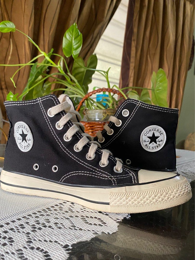 CONVERSE HIGH CUT BLACK 6UK Women s Fashion Footwear Sneakers