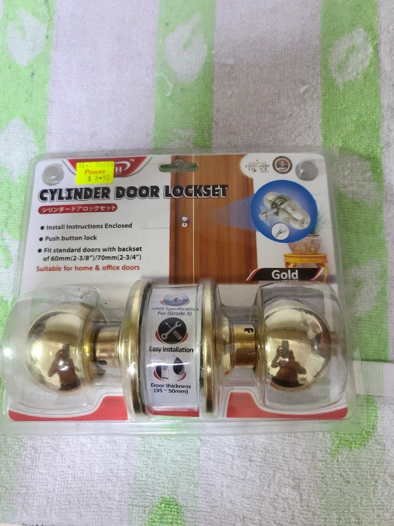 cylinder door lock set, Furniture & Home Living, Security & Locks