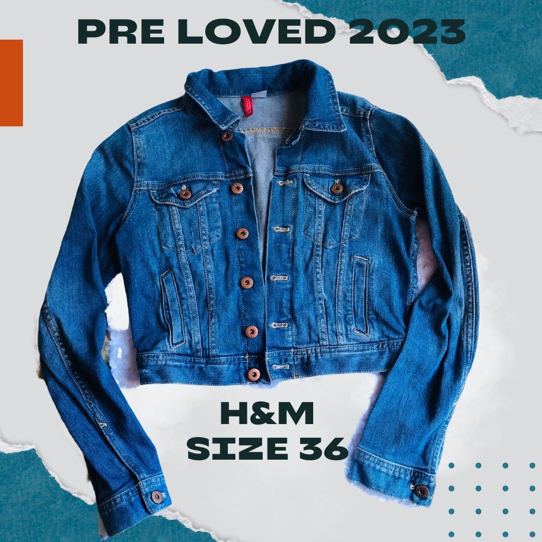 H&M Cropped Denim Jacket, Women's Fashion, Coats, Jackets and Outerwear on  Carousell