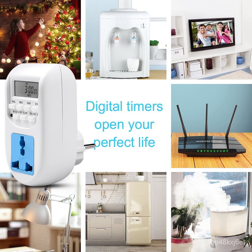 Digital Timer Energy Saving AL-06 Electronic Socket Plug, TV & Home ...