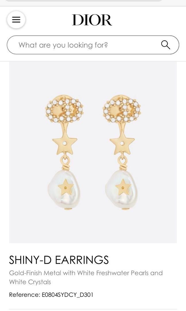 Dior shiny d earrings 2025