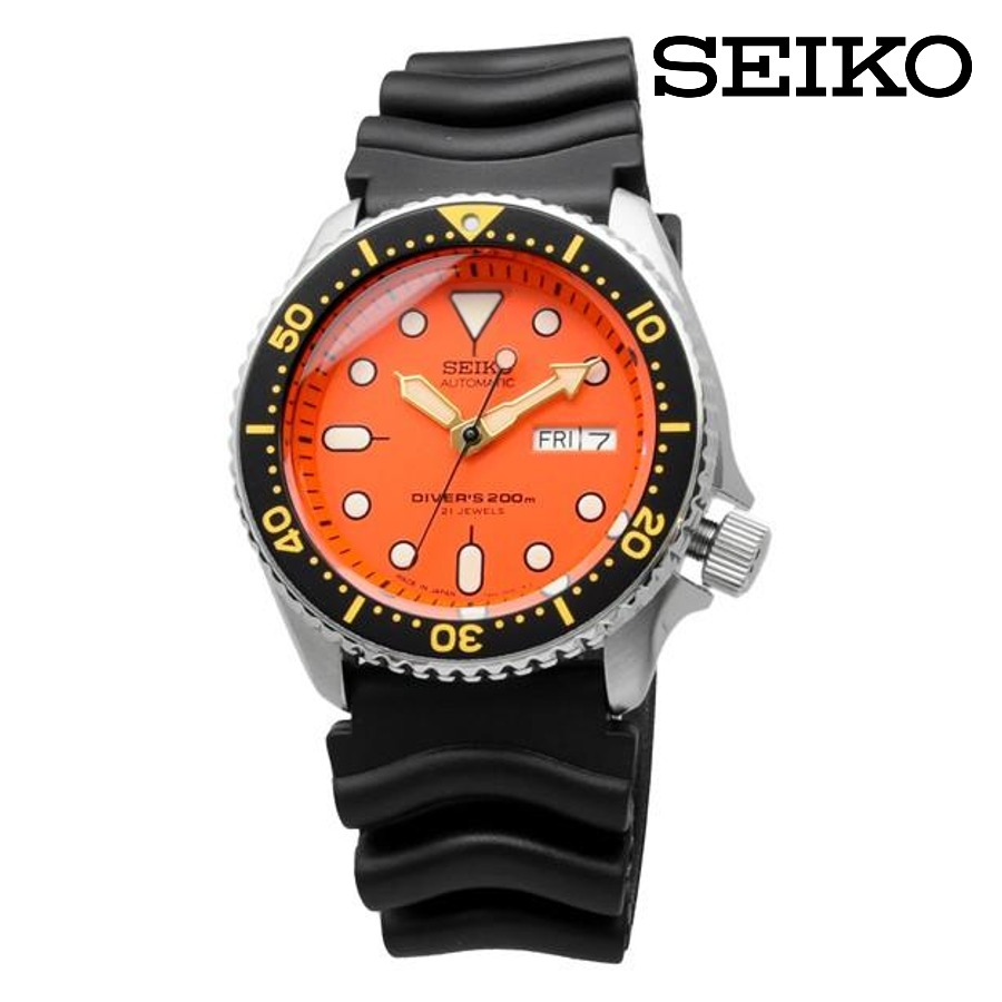 DISCON RARE* Seiko SKX011J1 Japan Made Automatic Orange Dial Men Watch  SKX011J SKX011, Men's Fashion, Watches & Accessories, Watches on Carousell