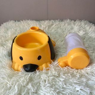 Dog Design 2in1 Feeding Bowl with water bottle