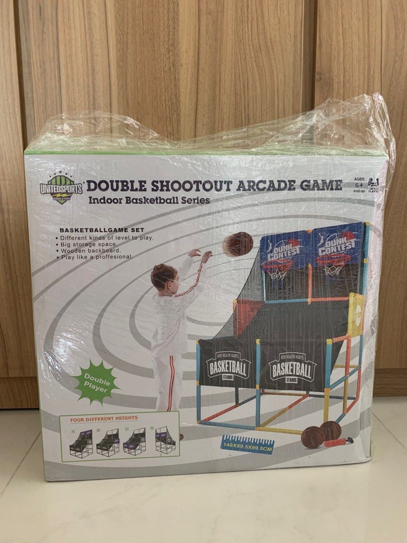 Double Shootout Arcade Game - Indoor Basketball, Sports Equipment