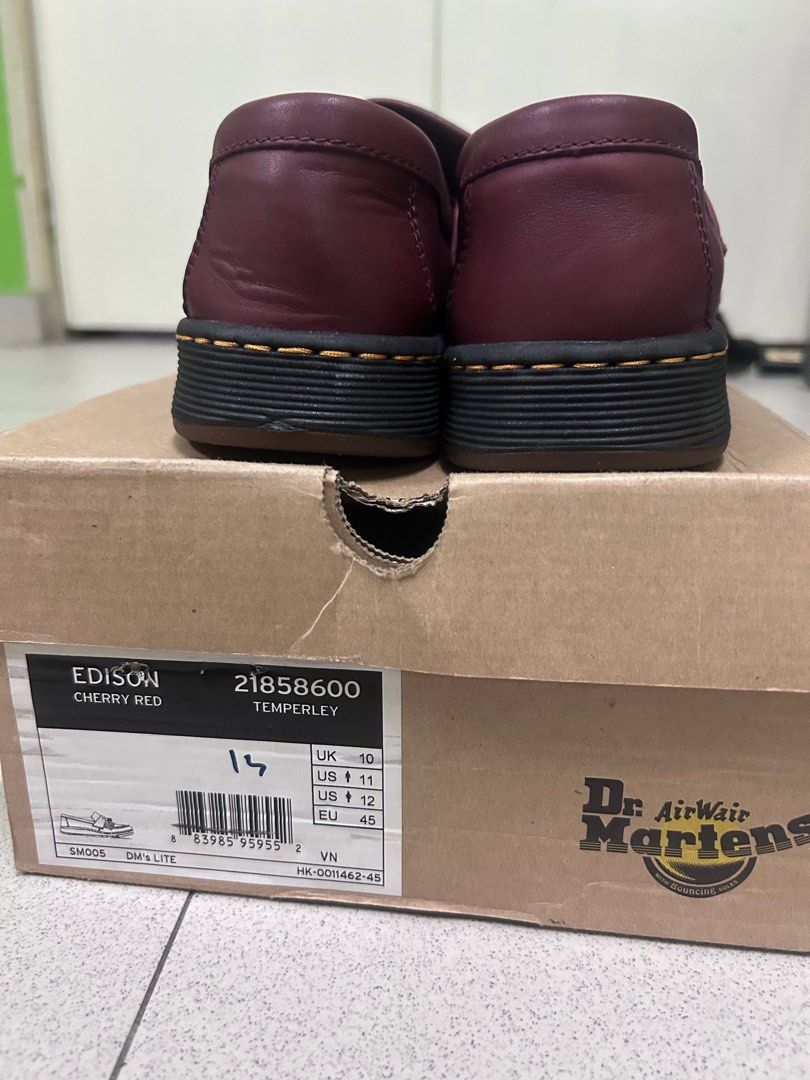 Dr martens cheap edison cherry red