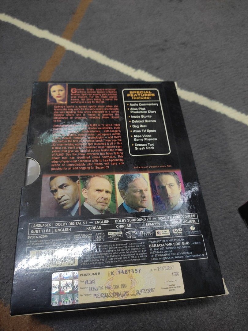 (DVD) Alias Complete First Season Boxset ORIGINAL, Hobbies & Toys ...