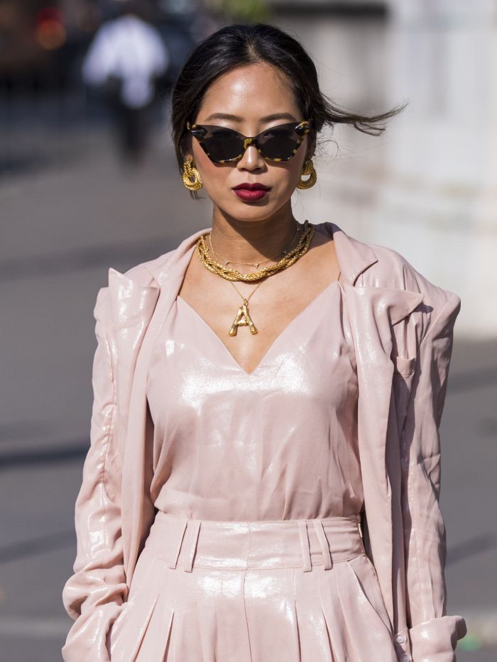 E Initial Necklace as worn by Aimee Song