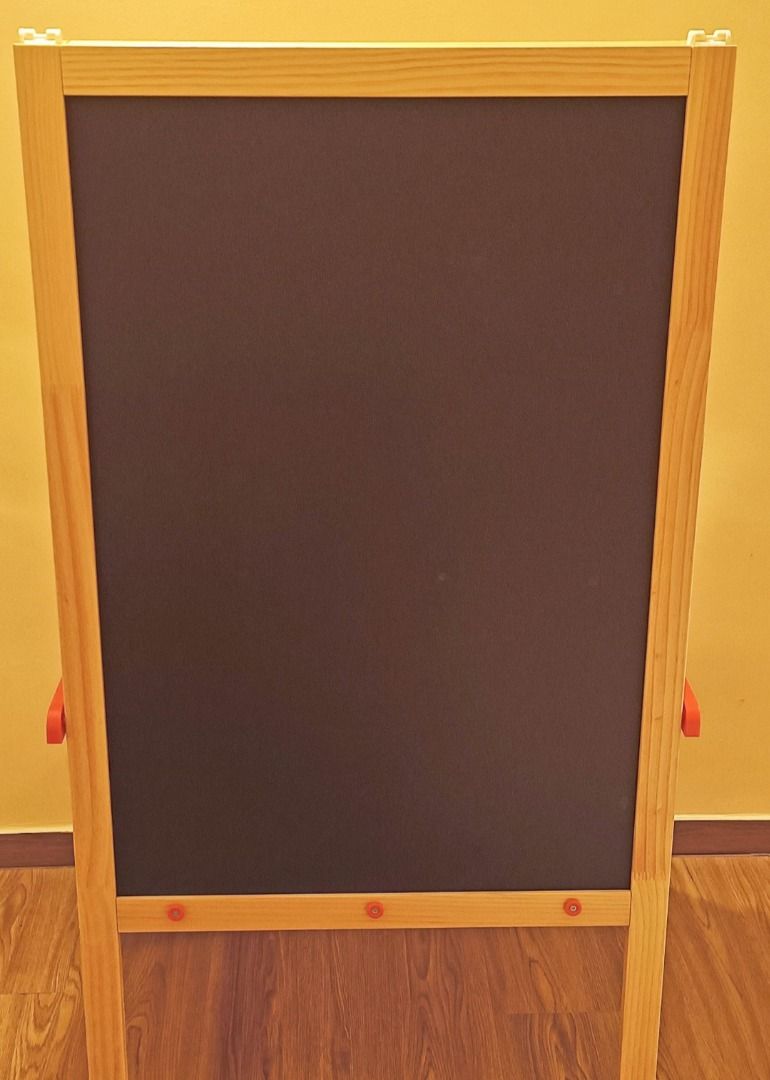 IKEA Easel with whiteboard and black chalkboard, Hobbies & Toys