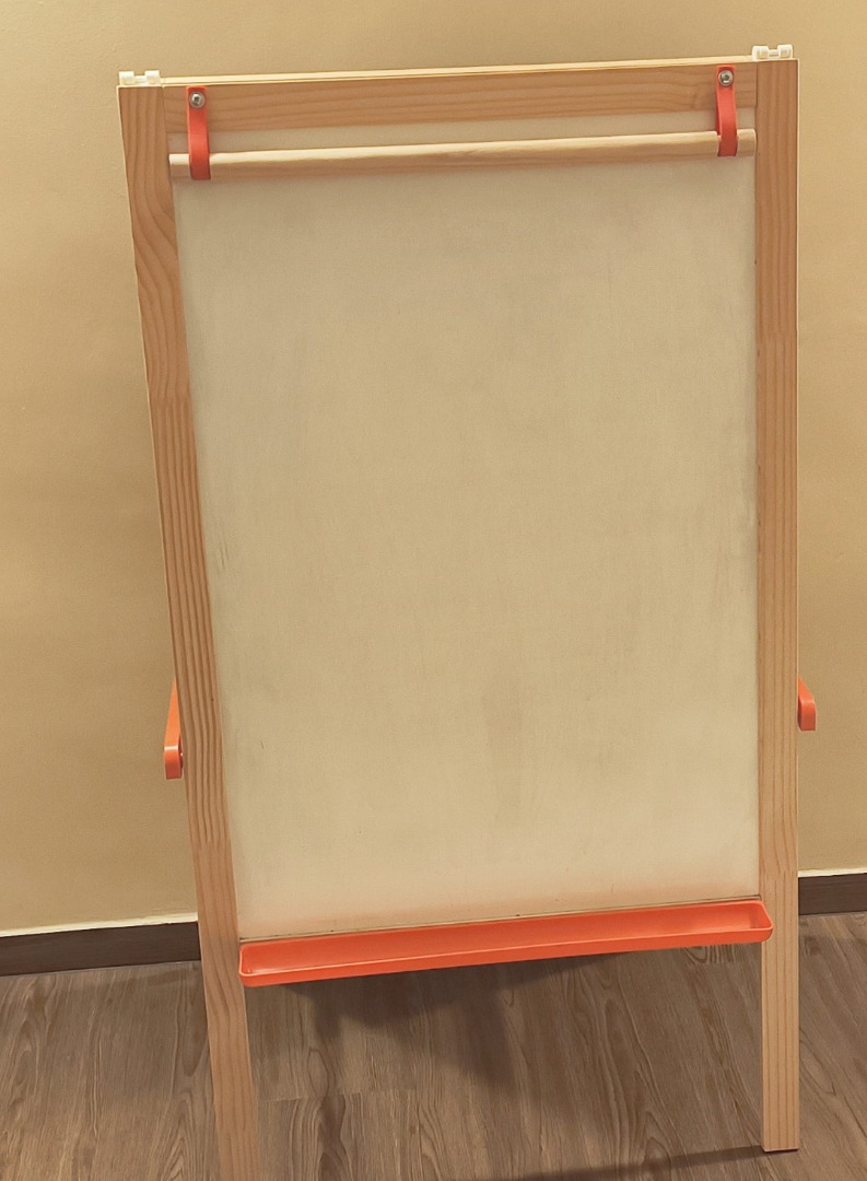 IKEA Easel with whiteboard and black chalkboard, Hobbies & Toys