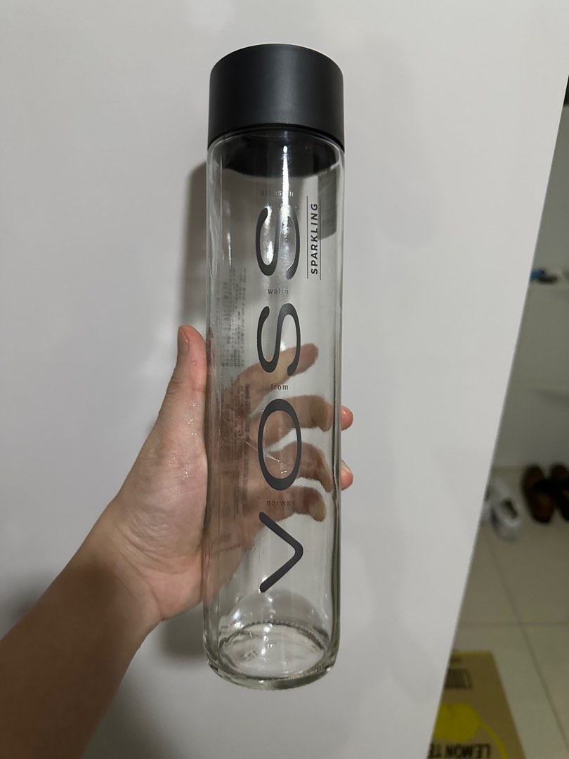 Empty VOSS glass bottle x 10, Furniture & Home Living, Kitchenware
