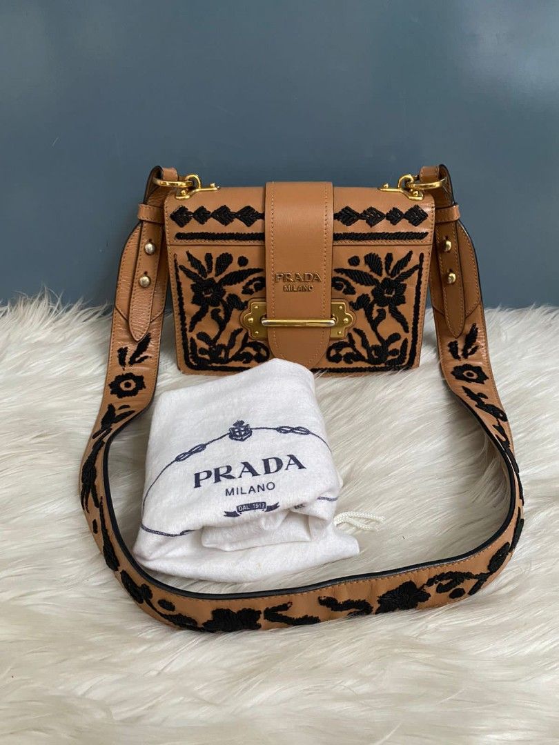 Embroidered animate Cahier Bag