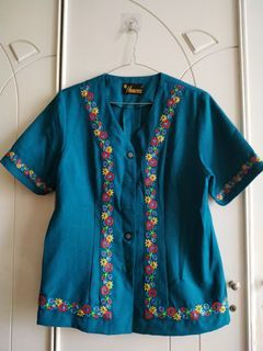Flower Embroidered Top