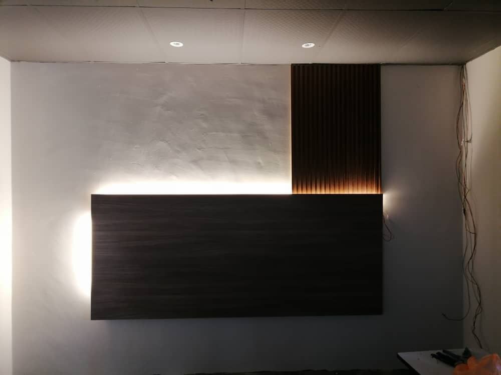 Fluted wall panel Kuantan, Furniture & Home Living, Home Decor, Wall