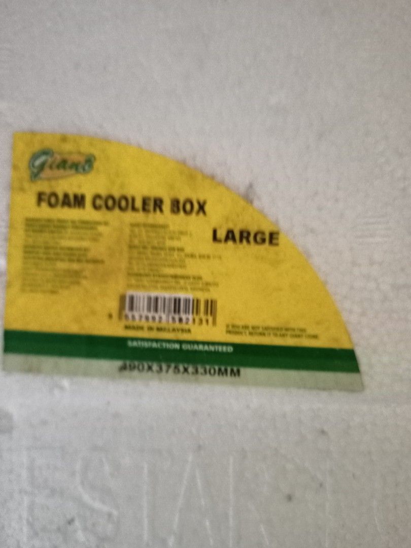 Foam cooler box, Sports Equipment, Hiking & Camping on Carousell