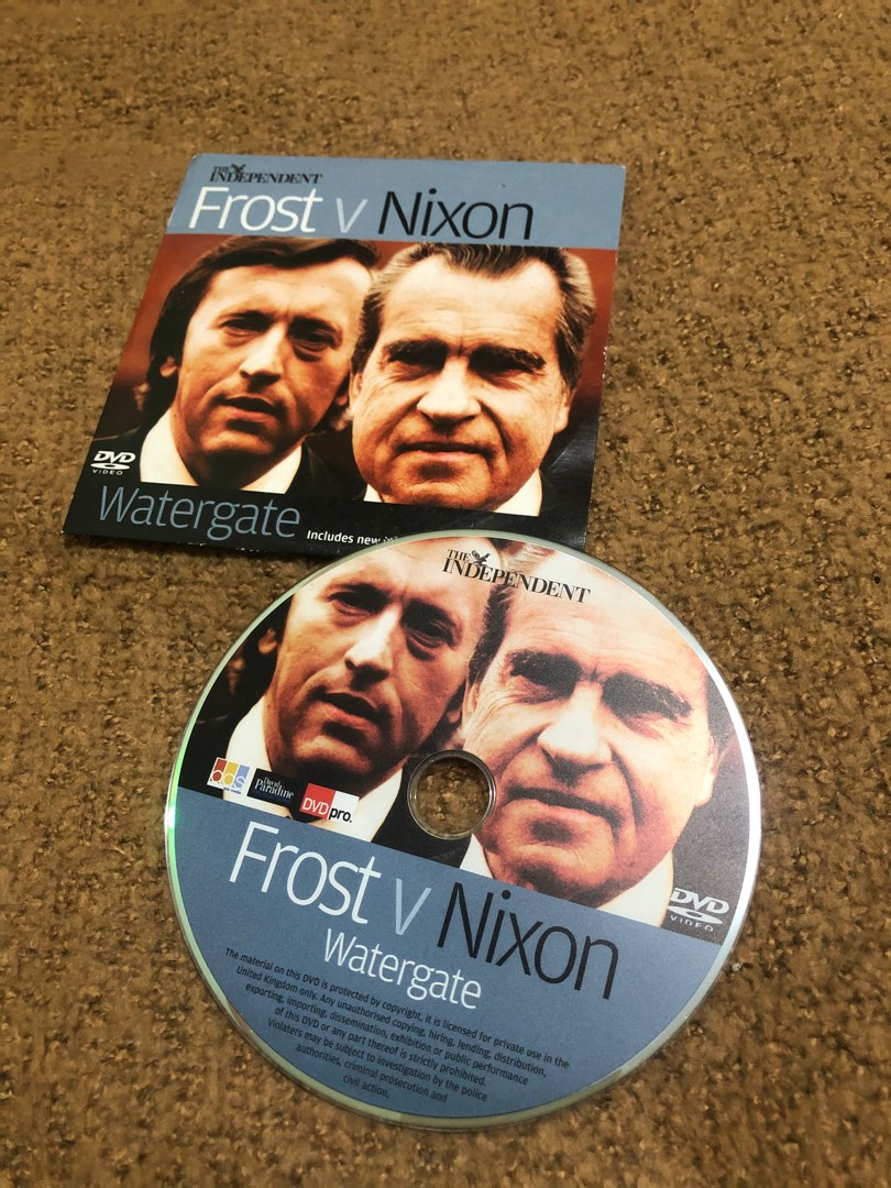 Frost v Nixon watergate scandal interview dvd, Hobbies & Toys, Music
