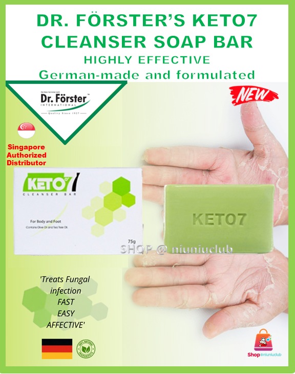 Fungal Cleanser Soap Body Wash Dr Forster Keto7 75g fungal antifungal
