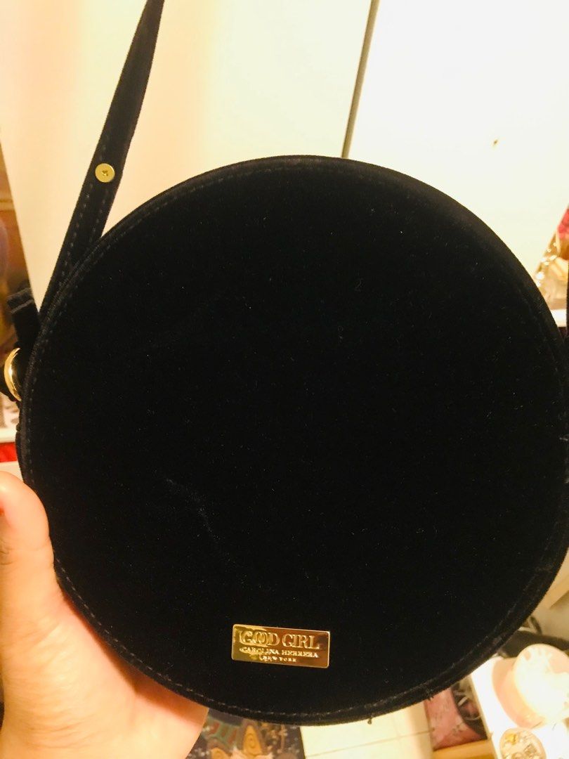 Good girl carolina herrera velvet crossbody bag