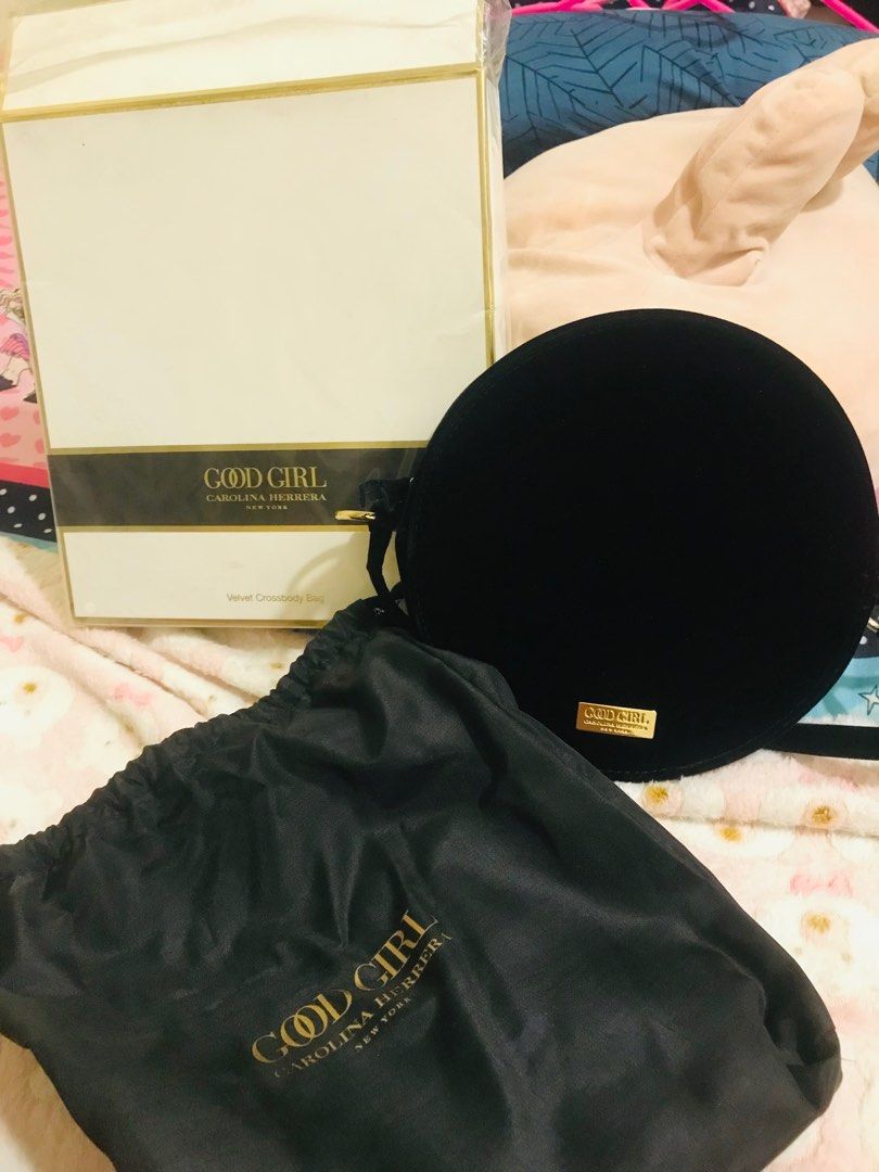 Good girl carolina sale herrera velvet crossbody bag