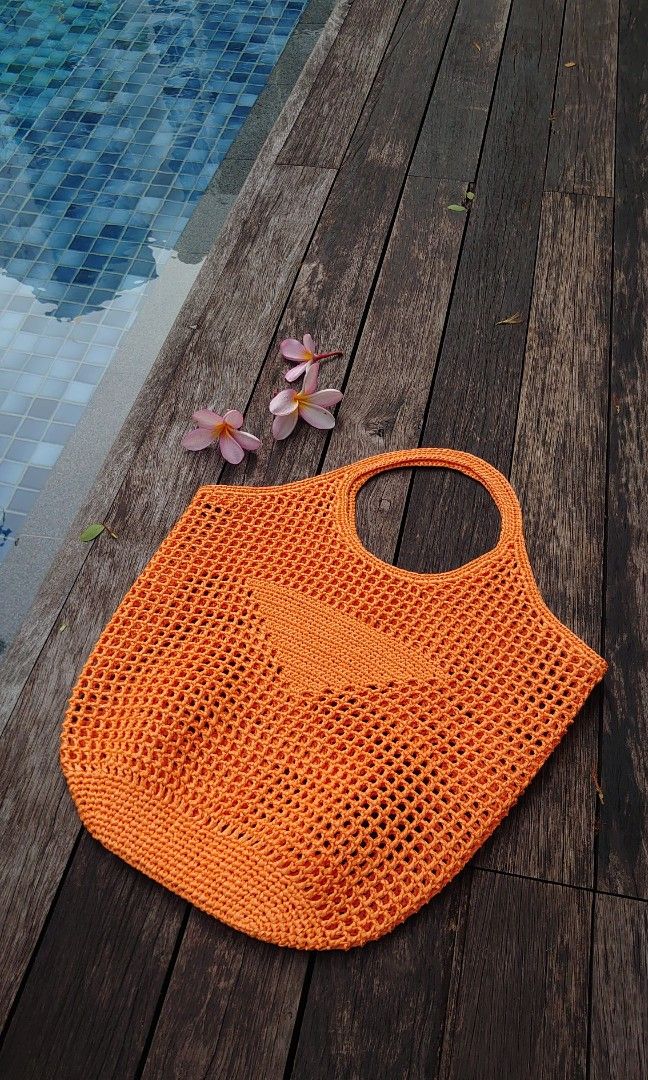 Raffia tote cheap bag pattern