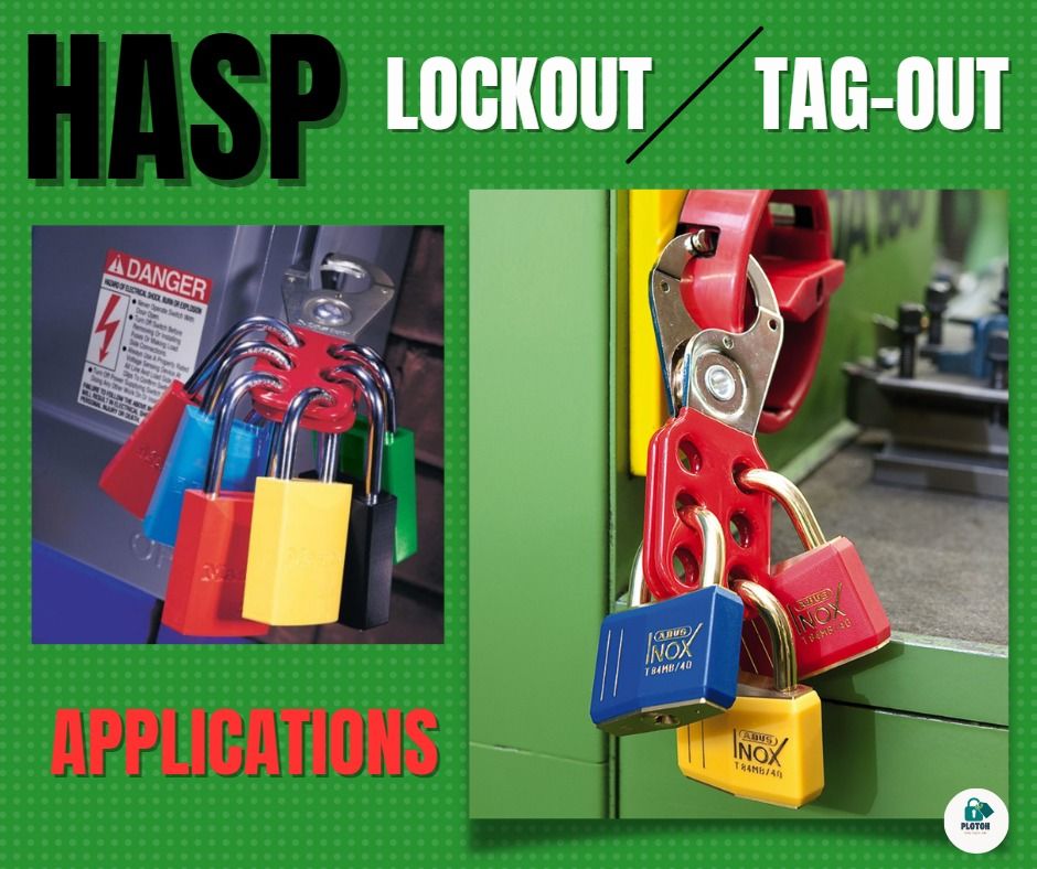 Hasp with Hook Lockout and tagout, Commercial & Industrial