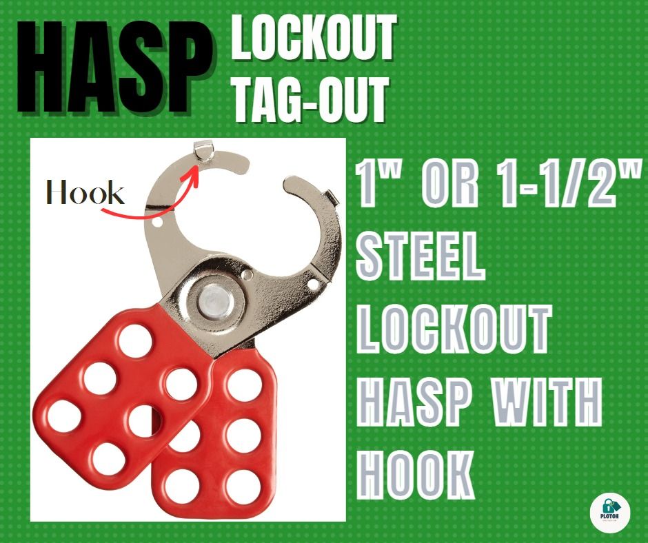 Hasp with Hook Lockout and tagout, Commercial & Industrial