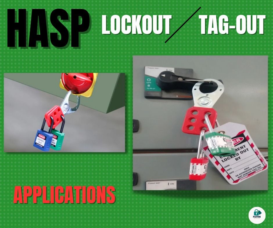 Hasp with Hook Lockout and tagout, Commercial & Industrial