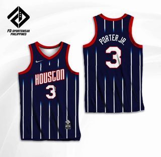 Clyde Drexler Houston Rockets Adidas Jersey 2XL Red Stitched Logo