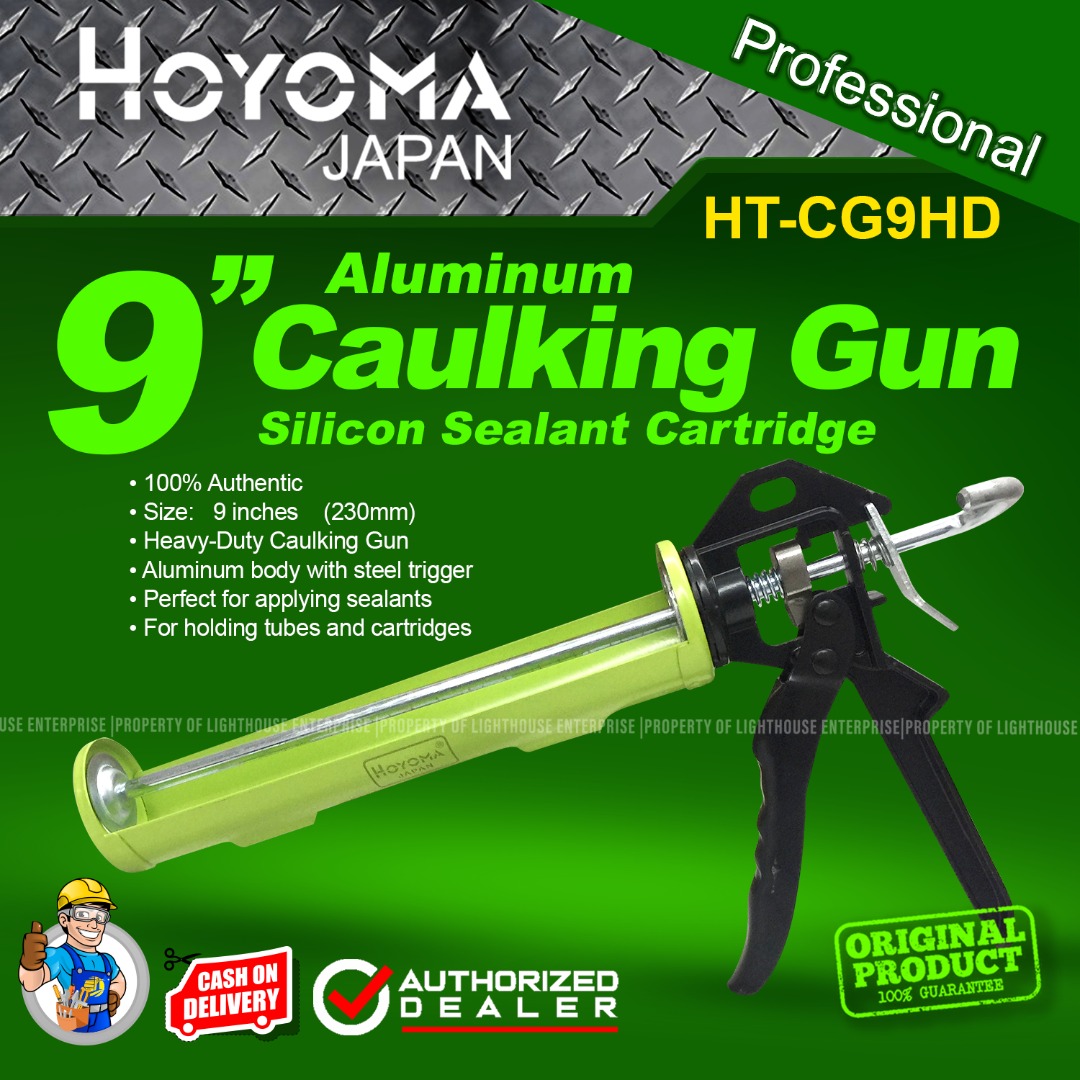 HOYOMA Japan Aluminum Caulking Gun HD / Silicon Sealant Gun (9