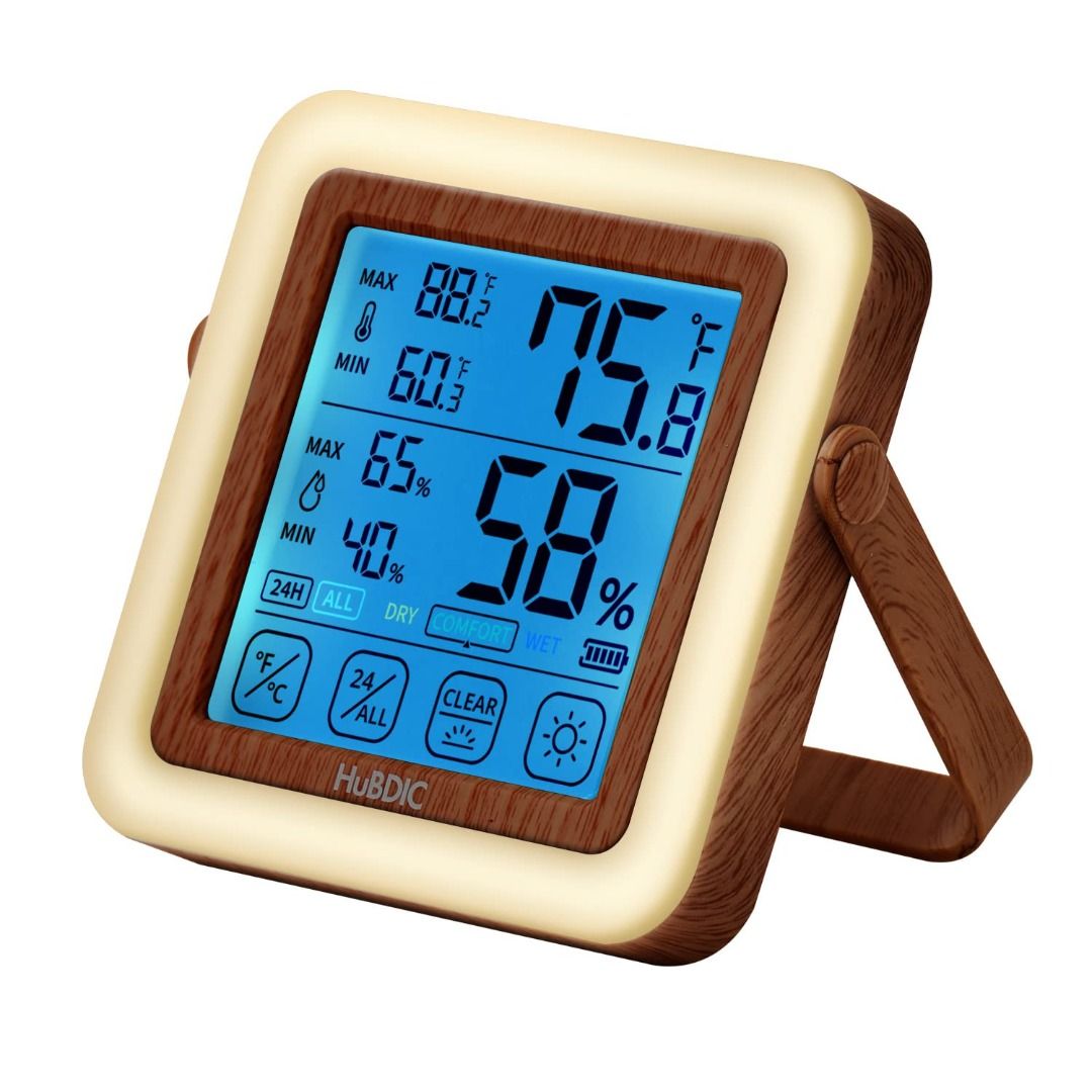 HuBDIC Mood Light ThermoHygrometer Indoor thermometer, Room