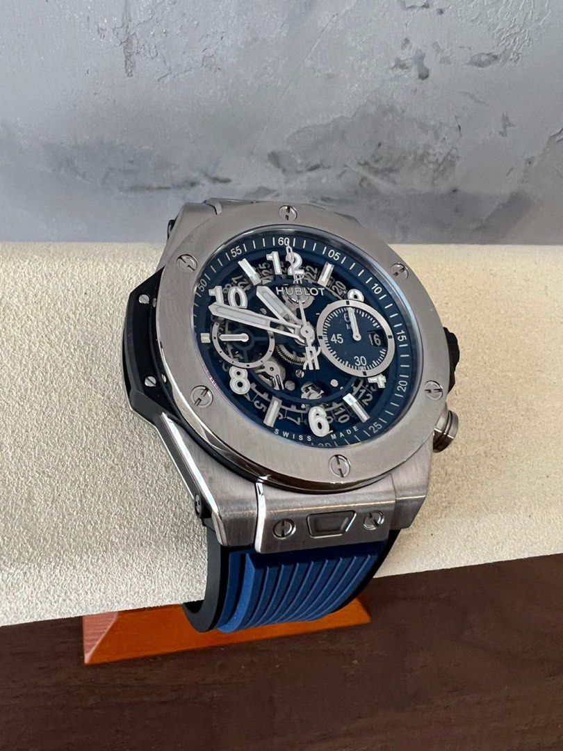 Hublot Big Bang Unico Titanium Blue Luxury Watches on Carousell