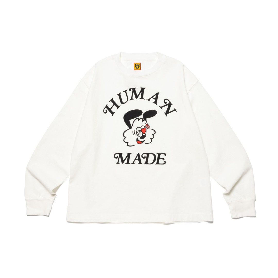 HUMAN MADE GDC VALENTINE'S DAY L/S T-SHIRT XXL, 男裝, 上身及套裝