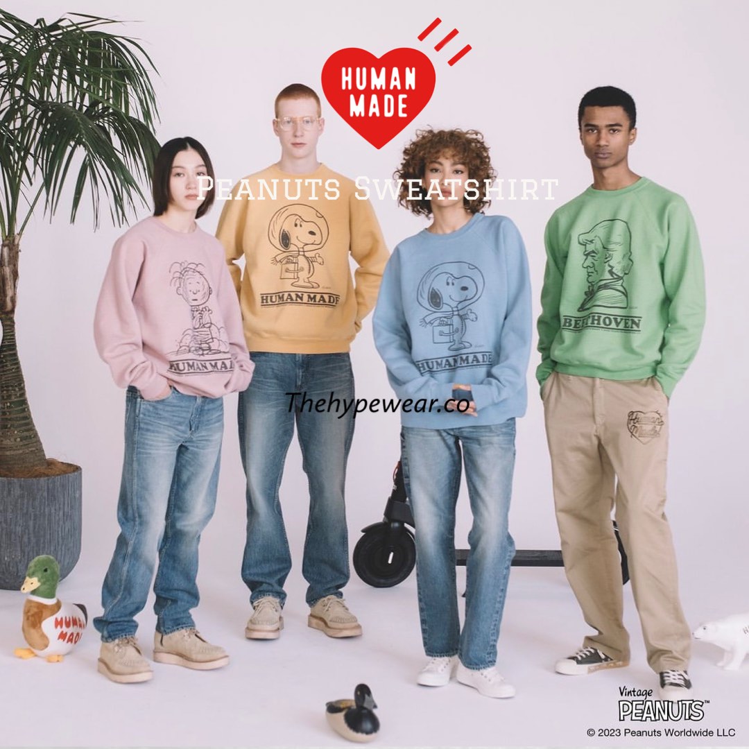 Human Made Peanut Sweatshirt, Men's Fashion, Coats, Jackets and