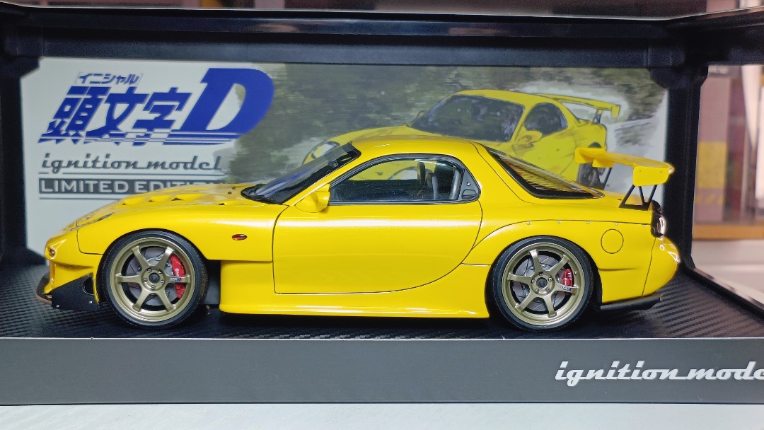 Ignition Model 1/18 Mazda RX7 FD3S InitialD, Hobbies  Toys, Toys  Games  on Carousell
