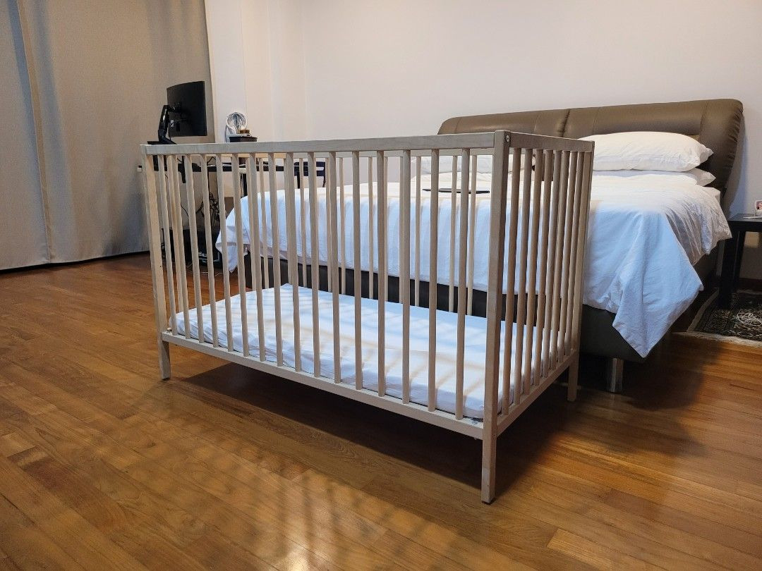 Ikea baby bed, Babies & Kids, Baby Nursery & Kids Furniture, Cots