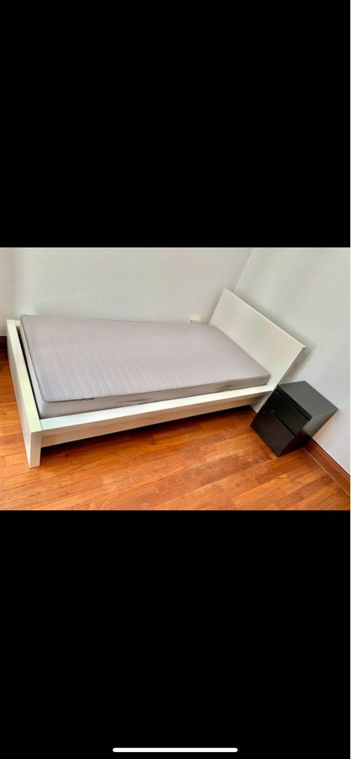 IKEA single bed plus mattress, Furniture & Home Living, Furniture, Bed