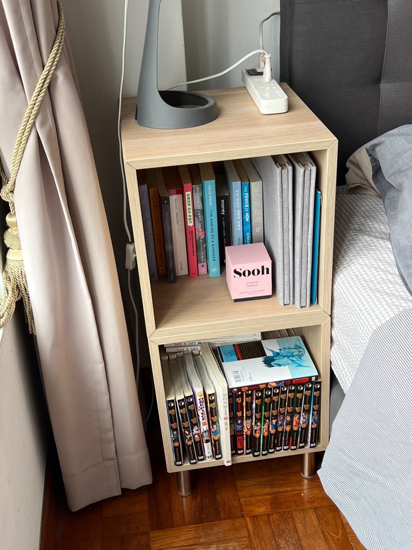 Ikea wooden book shelves, Furniture & Home Living, Furniture, Shelves