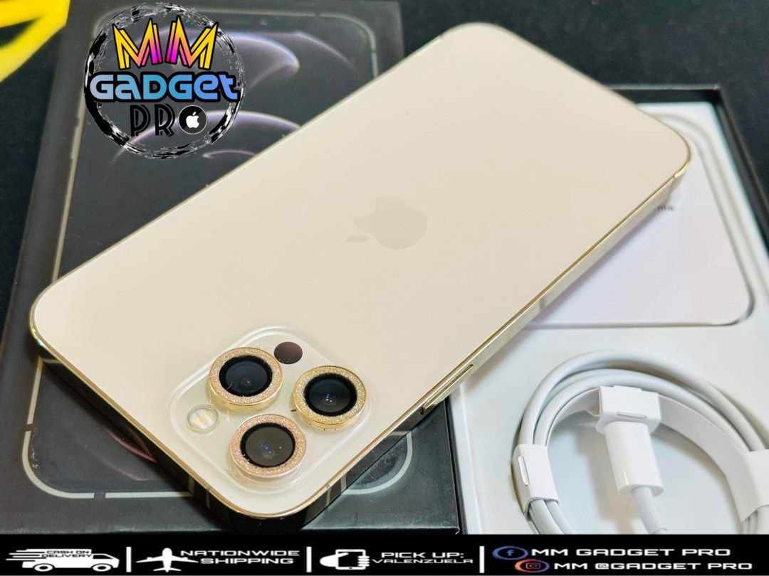 iPhone 12 Promax 256gb Gold NTC (Category: iPhone 12 Series) located in Quezon City. Submitted by mmercado123 (Listing ID 1215564261, Image 2). Description: 🍎iPhone 12 PROMAX 256gb Gold NTC APPROVED PH VARIANT Globelock Good as new makinis Perfect Condition ✅All functions perfectly working ✅Faceid 💯working ✅True tone 💯working 📦 Complete package - Box - Unit good as Bnew makinis - Cable - Manuals ❌No issue , No defect, No history of repair ❌No