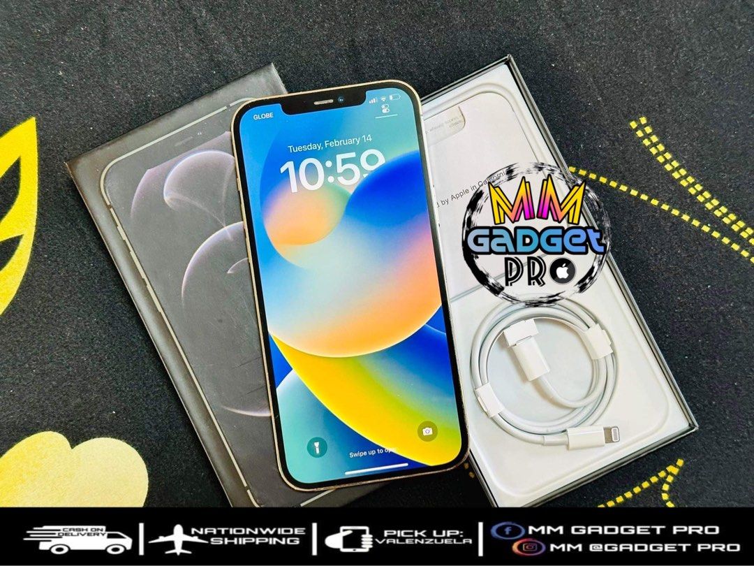iPhone 12 Promax 256gb Gold NTC (Category: iPhone 12 Series) located in Quezon City. Submitted by mmercado123 (Listing ID 1215564261, Image 3). Description: 🍎iPhone 12 PROMAX 256gb Gold NTC APPROVED PH VARIANT Globelock Good as new makinis Perfect Condition ✅All functions perfectly working ✅Faceid 💯working ✅True tone 💯working 📦 Complete package - Box - Unit good as Bnew makinis - Cable - Manuals ❌No issue , No defect, No history of repair ❌No