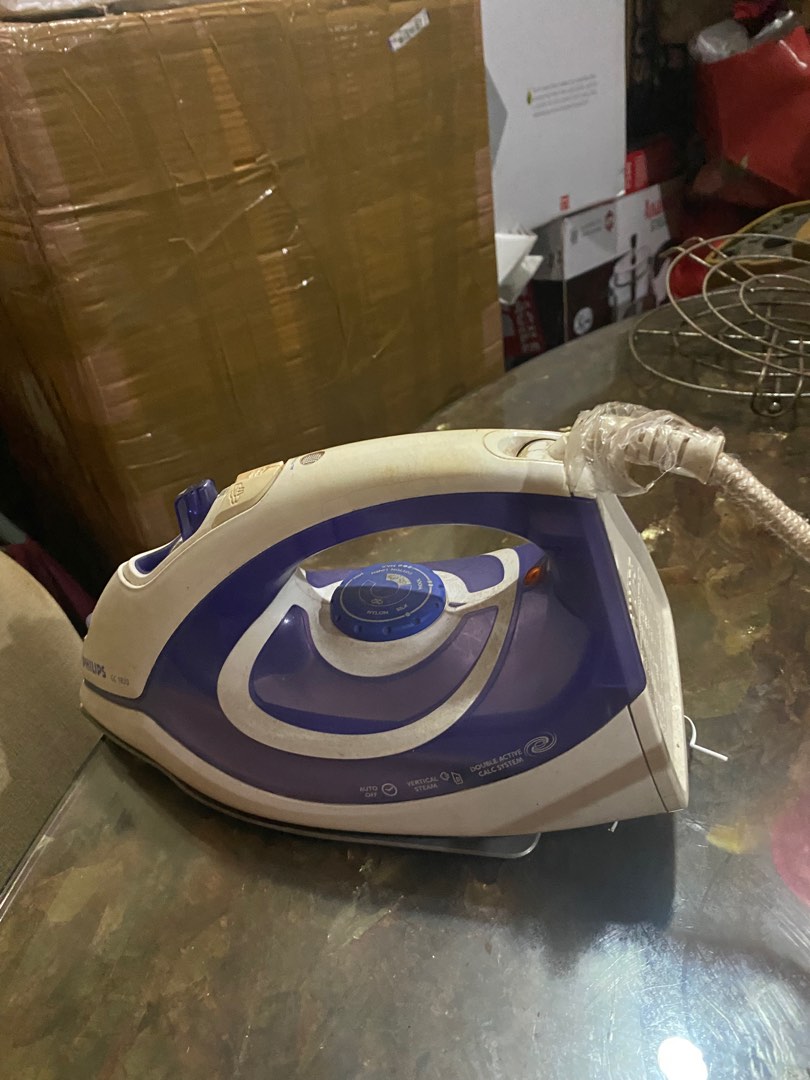 Iron box with cord, TV & Home Appliances, Irons & Steamers on Carousell